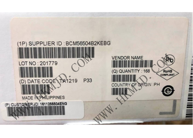 以太網(wǎng) IC BCM56504B2KEBG 24端口GbE多層交換機(jī)，帶4個(gè)10GbE/HiGig+?端口