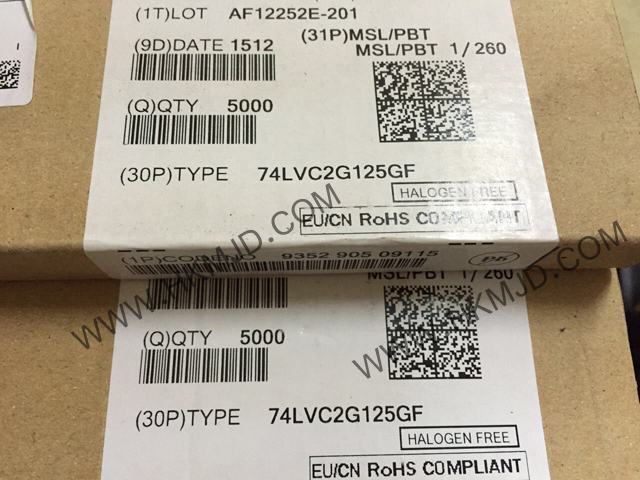 供應(yīng)集成電路 8-XFDFN 74LVC2G125GF 雙總線緩沖器/線路驅(qū)動(dòng)器；3態(tài)
