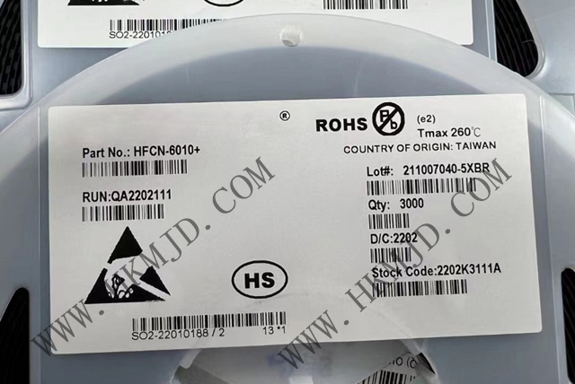 Mini-Circuits濾波器 HFCN-6010+ LTCC 高通濾波器，6300 - 15000MHz