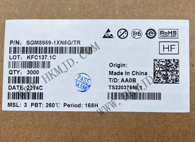 出售SGM8959-1XN5G 單 SGM8959-1 低VOS、低噪聲、高精度零漂移運(yùn)算放大器