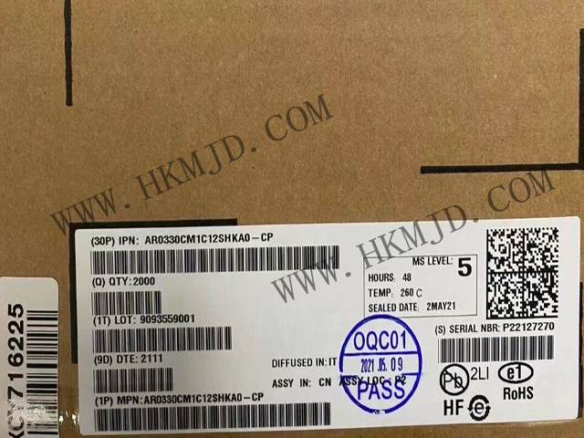 【分銷onsemi】AR0330CM1C12SHKA0-CP CMOS 圖像傳感器，300 萬像素，1/3 英寸