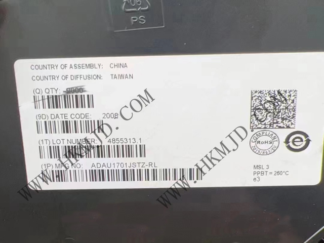 ADAU1701JSTZ SigmaDSP? 28/56 Bit音頻DSP，內(nèi)置2個(gè)ADC和4個(gè)DAC