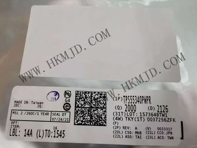 【德州儀器】具有5A、40V  TPS55340PWPR 集成式電源開關(guān)的單片非同步開關(guān)穩(wěn)壓器