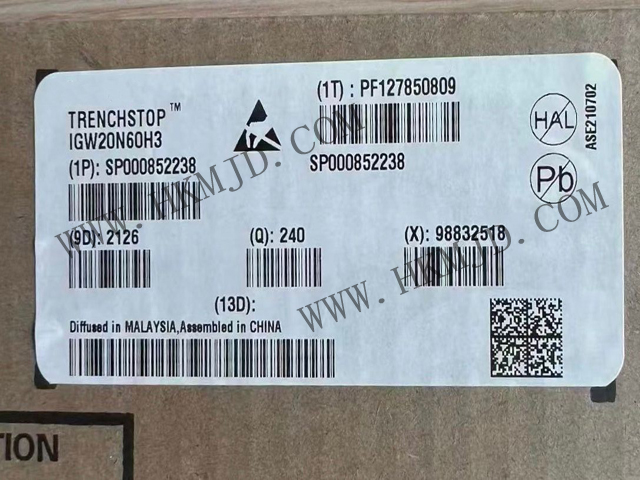 【分銷英飛凌IGBT晶體管】IGW20N60H3 600 V，20 A IGBT 分立式，采用 TO-247 封裝