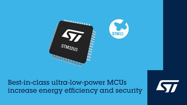 意法半導(dǎo)體推出STM32U3微控制器，面向遠程、智能和可持續(xù)應(yīng)用