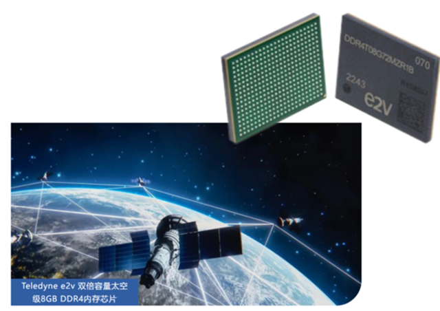 Teledyne e2v 雙倍容量太空級(jí) 8GB DDR4 內(nèi)存芯片，面向高可靠性太空應(yīng)用