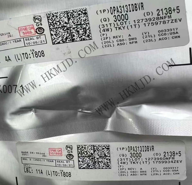 【TI 放大器】出售 OPA313IDBVR 低噪聲、單通道CMOS運(yùn)算放大器