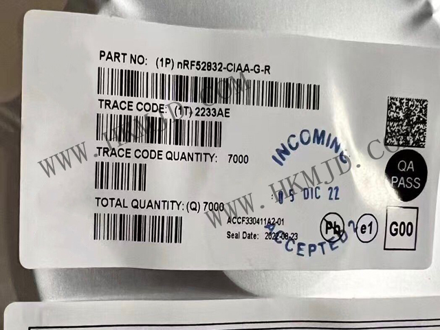 供應芯片——Nordic NRF52832-CIAA-G 多功能藍牙5.3系統(tǒng)級芯片（SoC）