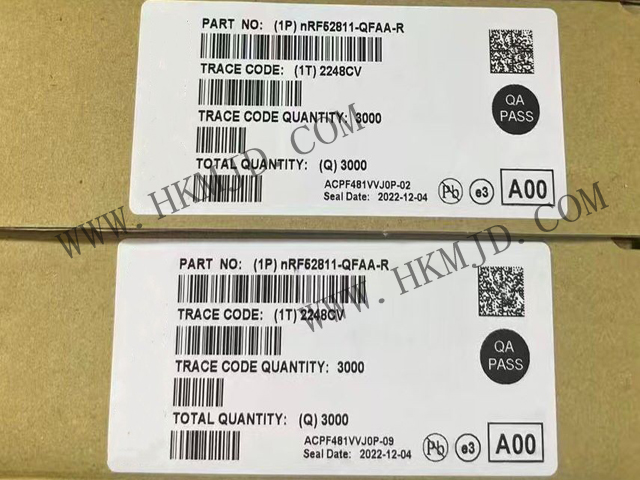 深圳市明佳達電子——現貨供應Nordic（NRF52811-QFAA）藍牙5.1多協(xié)議SoC芯片
