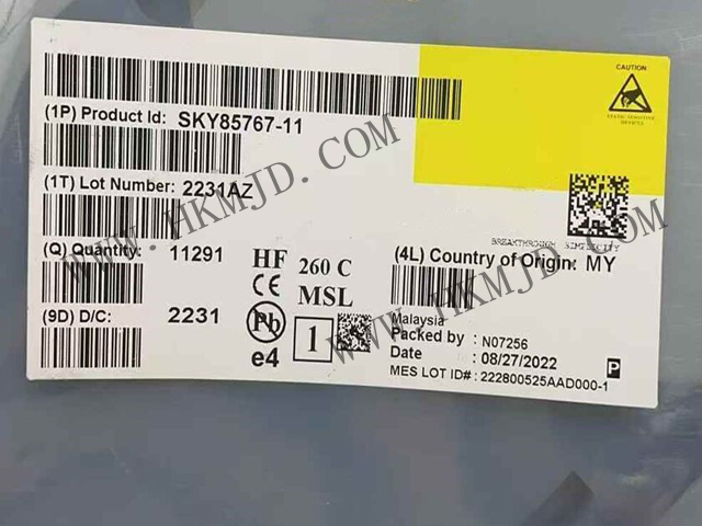 現(xiàn)貨供應(yīng)【SKY85767-11】高性能WiFi 6前端模塊（FEM），34.5dB高增益