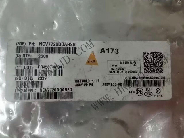 [出售] NCV7720DQAR2G（ON）十通道 Deca 半橋驅(qū)動器，SSOP-24