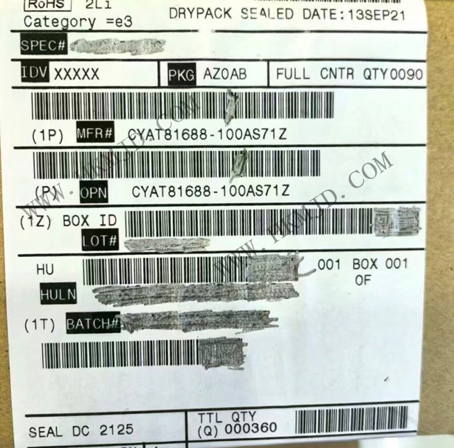 觸摸屏控制器 CYAT81688-100AS71Z PSoC?汽車(chē)多點(diǎn)觸控Gen6XL
