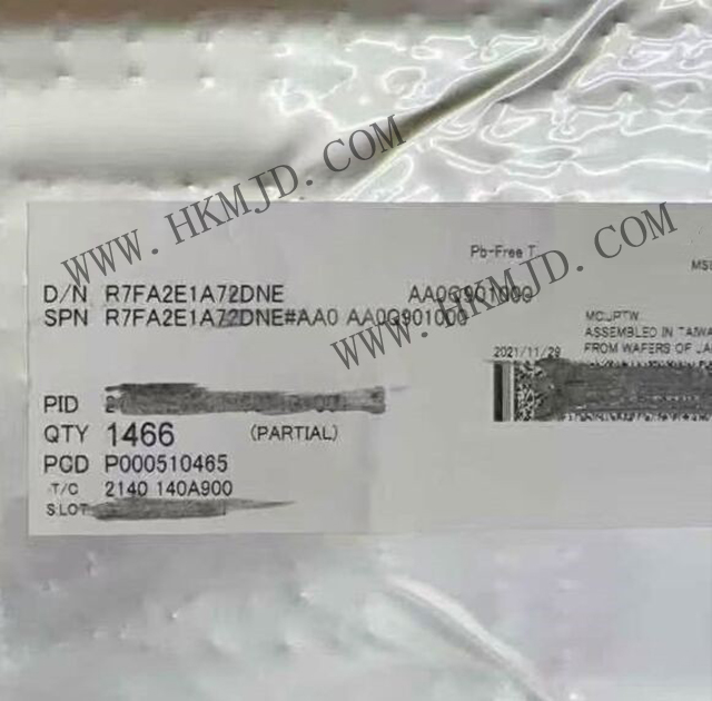 瑞薩 R7FA2E1A72DNE? 低功耗 RA2E1 48MHz ARM Cortex-M23 嵌入式微控制器