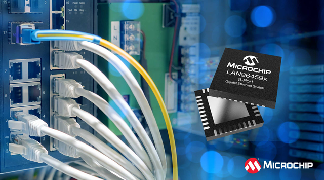 Microchip推出面向工業(yè)應用的靈活新型千兆以太網(wǎng)交換機系列，支持TSN/AVB與冗余功能
